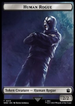 Human Rogue Token (B 2/2) // Cyberman Token (A 2/2) (V.1)
