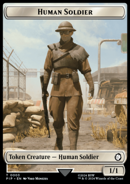 Human Soldier Token (W 1/1) // Junk Token