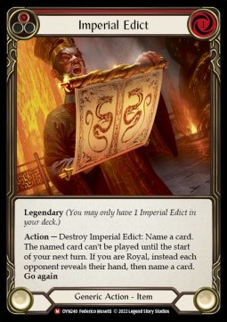Imperial Edict (Cold Foil)