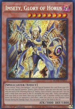 Imsety, Glory of Horus (V.1 - Secret Rare)
