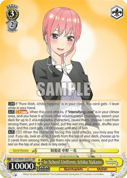 In School Uniform, Ichika Nakano (V.2 - Super Rare)