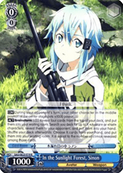 In the Sunlight Forest, Sinon (V.1 - Rare)