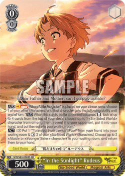 "In the Sunlight" Rudeus (V.2 - Super Rare)