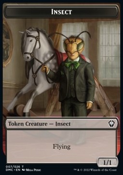 Insect Token (B 1/1 Flying) // Bird Token (W 1/1)