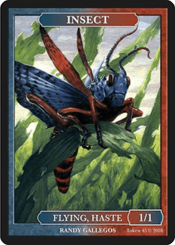 Insect Token (Blue and Red 1/1)