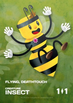 Insect Token (Green 1/1 Flying, Deathtouch)