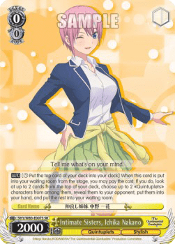 Intimate Sisters, Ichika Nakano (V.2 - Super Rare)