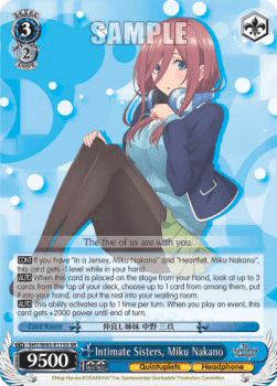 Intimate Sisters, Miku Nakano (V.2 - Super Rare)