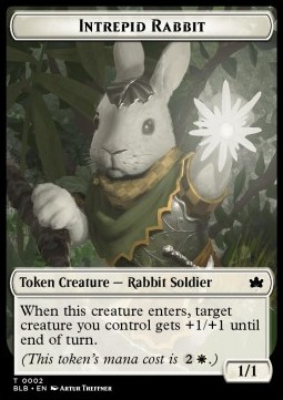 Intrepid Rabbit Token (W 1/1) // Rabbit Token (W 1/1)