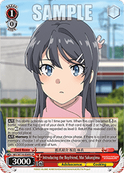 Introducing the Boyfriend, Mai Sakurajima (V.2 - Super Rare)
