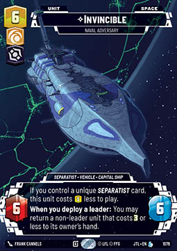Invincible, Naval Adversary (V.4)