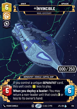 Invincible, Naval Adversary (V.5)