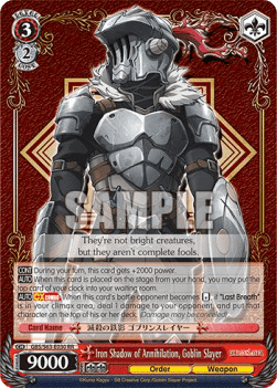 Iron Shadow of Annihilation, Goblin Slayer (V.1 - Double Rare)