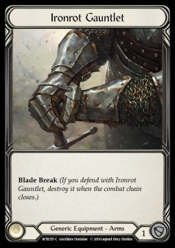 Ironrot Gauntlet (Cold Foil)