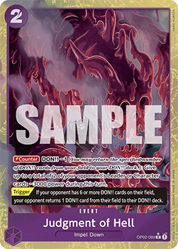 Judgment of Hell (OP02-089) (V.4)