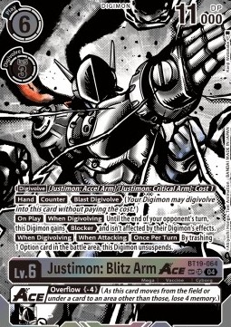 Justimon: Blitz Arm Ace (BT19-064) (V.3)