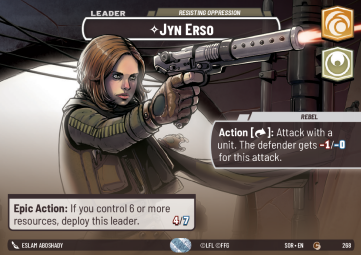 Jyn Erso, Resisting Oppression (V.2)