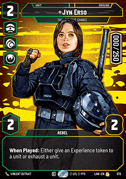 Jyn Erso, Take the Next Chance (V.5)