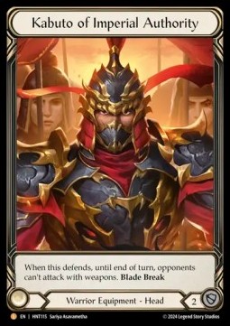 Kabuto of Imperial Authority (Extended Art Cold Foil)