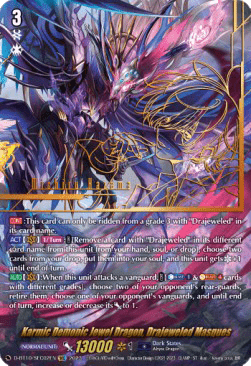 Karmic Demonic Jewel Dragon, Drajeweled Masques [D Format] (V.3 - Secret Rare)