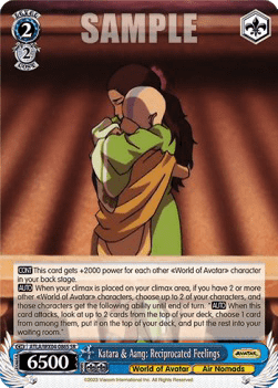 Katara & Aang: Reciprocated Feelings (V.2 - Super Rare)
