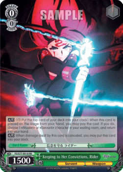 Keeping to Her Convictions, Rider (V.1 - Double Rare)