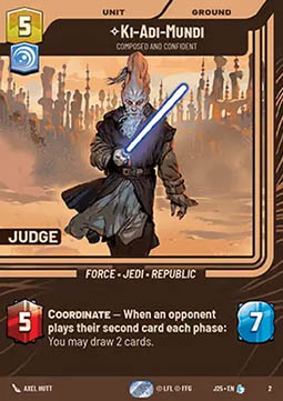 Ki-Adi-Mundi, Composed and Confident