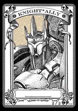 Knight Ally Token (White 2/2) (V.3)