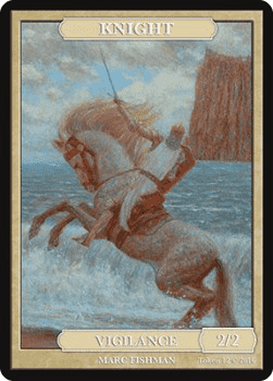Knight Token (White 2/2 Vigilance)