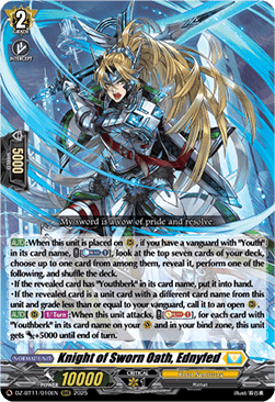 Knight of Sworn Oath, Ednyfed [D-Format] (V.1 - Triple Rare)