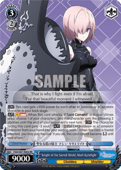 Knight of the Sacred Shield, Mash Kyrielight (V.1 - Double Rare)