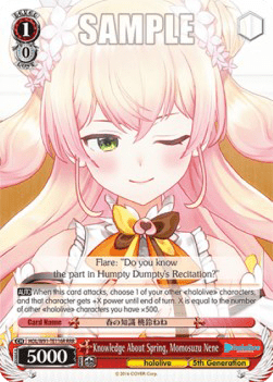 Knowledge About Spring, Momosuzu Nene (V.2 - Triple Rare)