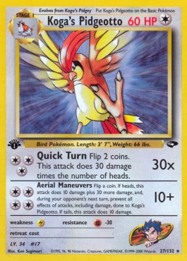 Koga's Pidgeotto  (GC 27)