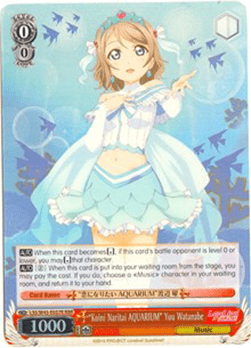 "Koini Naritai AQUARIUM" You Watanabe (V.2 - Triple Rare)