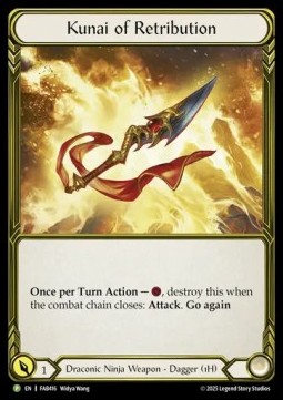 Kunai of Retribution (Cold Foil Golden)