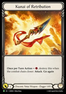 Kunai of Retribution (Cold Foil)