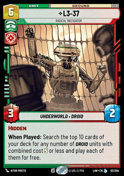 L3-37, Radical Instigator