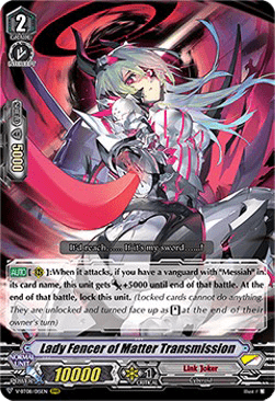 Lady Fencer of Matter Transmission [V Format] (V.1 - Triple Rare)