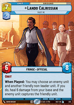 Lando Calrissian, Trust Me (V.1)