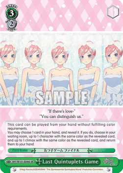 Last Quintuplets Game (V.2 - Super Rare)