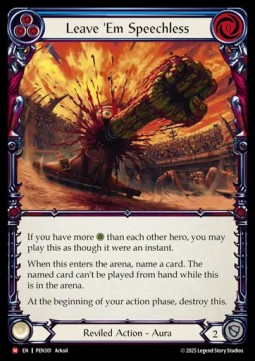 Leave 'Em Speechless (Rainbow Foil)