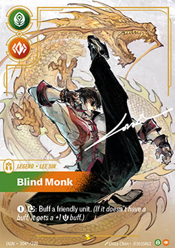 Lee Sin, Blind Monk (V.3 - Signed Showcase)