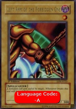 Left Arm of the Forbidden One (V.3 - Ultra Rare)