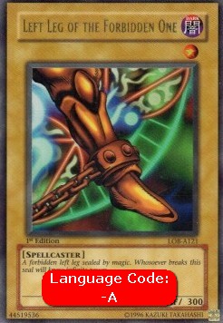 Left Leg of the Forbidden One (V.3 - Ultra Rare)