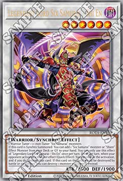 Legendary Lord Six Samurai - Shi En (V.2 - Quarter Century Secret Rare)