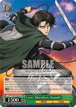 Levi: Merciless Assault (V.1 - Double Rare)