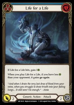Life for a Life (Blue) (Rainbow Foil)