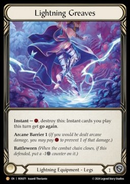 Lightning Greaves (Rainbow Foil)