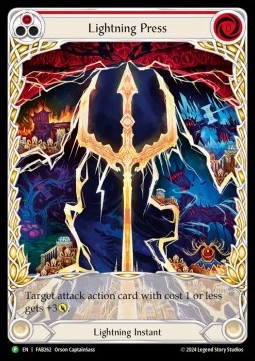 Lightning Press (Red) (Extended Art Rainbow Foil)