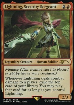 Lightning, Security Sergeant
